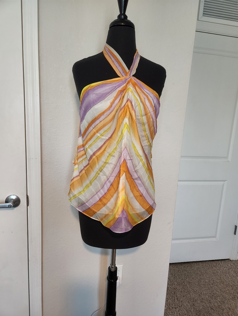 Ramy Brook Pastel Yellow & Lavender Halter Camisole - Picture 5 of 10